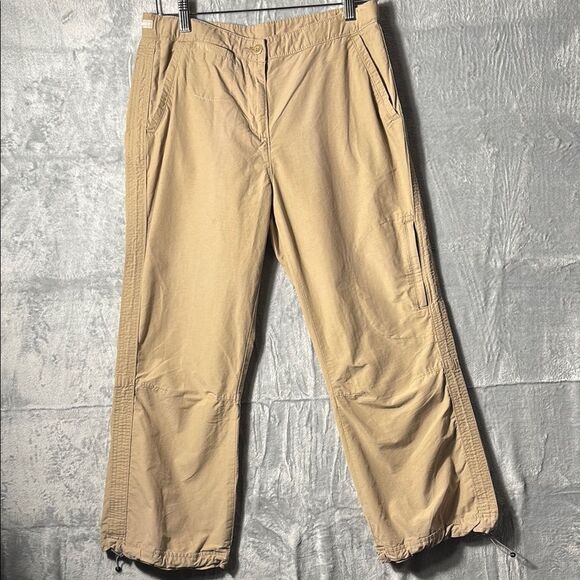 Woolrich Khaki Nylon Blend Capri Pants Size 8 - Picture 1 of 10